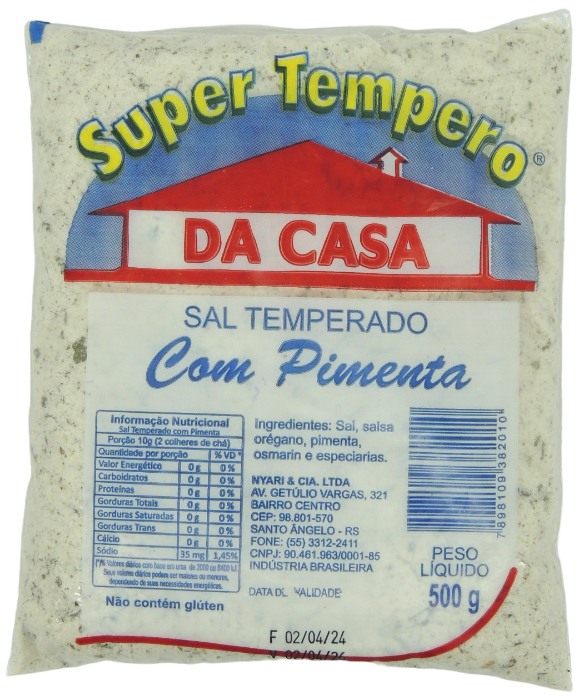 Sal Temperado com Pimenta